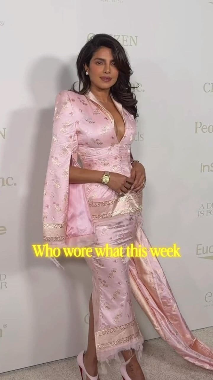 From Priyanka Chopra Jonas @priyankachopra serving pretty-in-pink in a @matieres